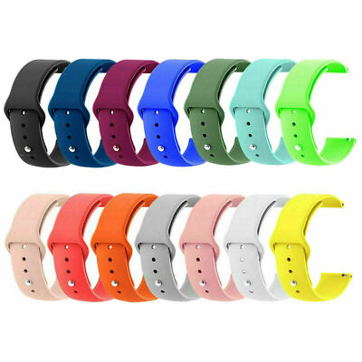 #ad 18mm Soft Silicone Watch Band Strap For Fossil Hybrid Smartwatch HR Charter $6.99