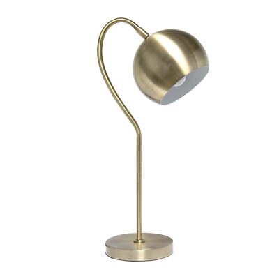 #ad Half Moon Table Lamp Antique Brass $32.66