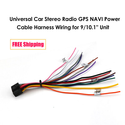 #ad Universal Car Stereo Radio Power Cable Harness Wiring for 9#x27;#x27; 10.1#x27;#x27; 16pin USDQ2 $4.99