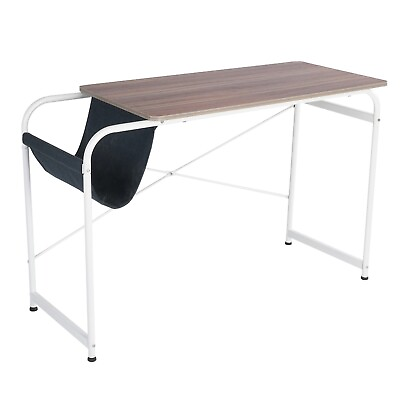 #ad Students Computer Desk Bedroom Table Simple Desk With Bag Book Storage Holder $89.98