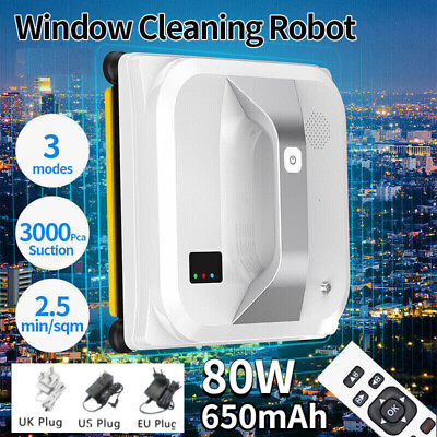 #ad New Home Window Cleaner Remote Control 24V Anti fall Intelligent Glass Clean Bot $179.96