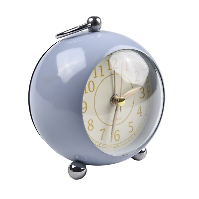 #ad Vintage Stylish Vintage Alarm Clock Silent and Night Light Bedroom Bedside Decor $22.31
