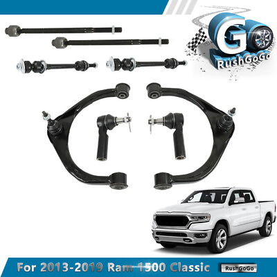#ad #ad 8× Front Control Arm And Ball Joint Tie Rod End Link Kit For 2013 2018 Ram 1500 $121.34