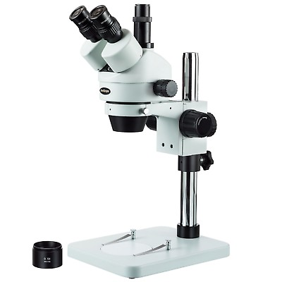 #ad AmScope 3.5X 45X Zoom Trinocular Stereo Microscope with Table Pillar Stand $372.99