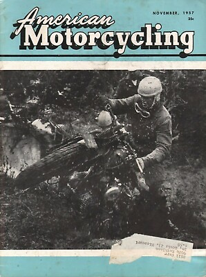 #ad 1957 November American Motorcycling Vintage Motorcycle Magazine $18.35