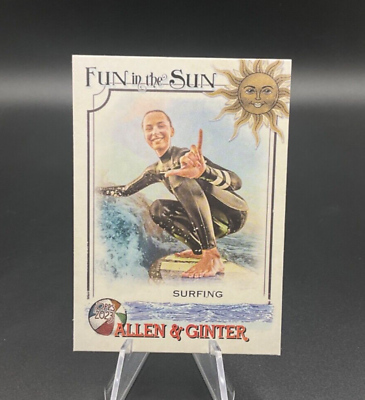 #ad 2023 Topps Allen amp; Ginter Fun In The Sun # FITS 6 Surfing Card $1.40