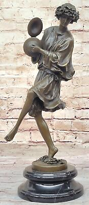 #ad Classical Greek Dancer Girl w Cymbals Dionysus Grape Vine Cult Original Art $399.00