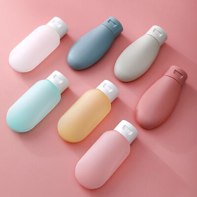 #ad 3Pcs Set Lotion Container Travel Size Refillable Bottle Silicone Squeeze Tube * $11.49