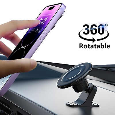 #ad 360° Rotate Magnetic Car Mount Dashboard Mag Safe Phone Holder For Smart Phone $11.95