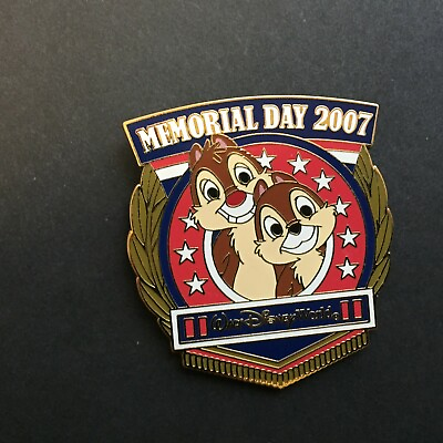#ad WDW Memorial Day 2007 Chip and Dale Limited Edition 2000 Disney Pin 54234 $13.60