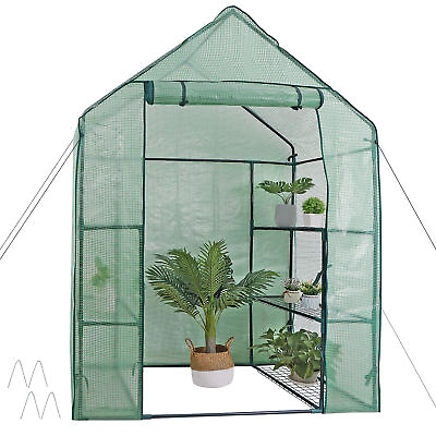 #ad 6 Shelves 3 Tiers Greenhouse Portable Mini Walk In Outdoor MINI Planter House $45.58