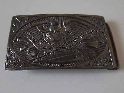 #ad The Right To Keep And Bear Arms Vintage Belt Buckle 1776 1976 $10.39