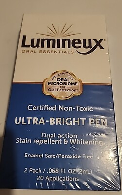 #ad Lumineux Ultra Bright Whitening Pen 2 Pack Dual Action Stain Repellant 11 23 $12.95