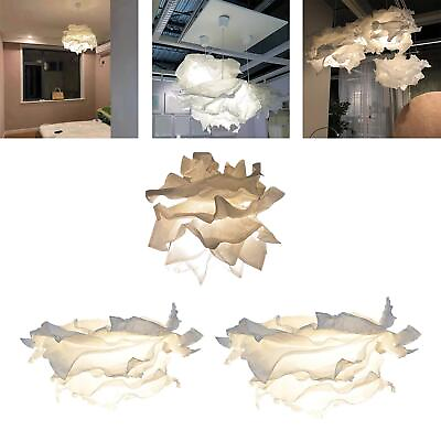 #ad Paper Lamp Shade Pendant Light Cover Decoration White Flower Lampshade $21.44