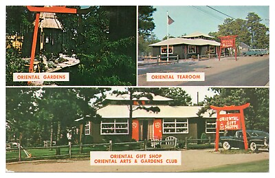 #ad Dennisport Cape Cod Maine Vintage Postcard Oriental Gift Shop Oriental Arts $5.25