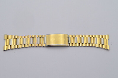 #ad Rado Vintage Steel Bracelet 0 31 32in RAR 2 Vintage Steel Gold $209.25