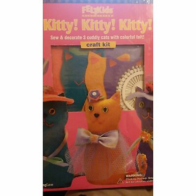 #ad Felt Kids Kitty Kitty Kitty Craft Kit $54.99
