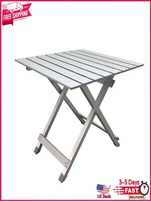 #ad Aluminum Outdoor Camping Folding Table Aluminum Lightweight Portable Silver $29.52