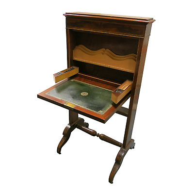#ad English Nineteenth Mahogany Small Folding Desk $2900.00