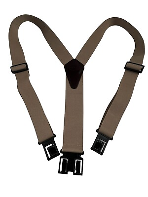 #ad Men#x27;s Dickies Suspenders Heavy Duty Adjustable Clip Y Back Beige S XL $11.00