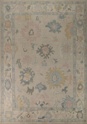 #ad Floral Oushak Vegetable Dye Area Rug 9x12 Turkish Hand made Oriental Carpet $2392.00