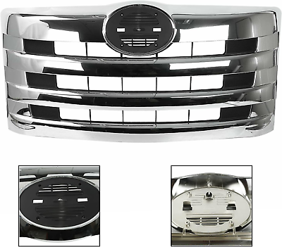 #ad Front Chrome Grille Chrome Horizontal Billet Main Grille Compatible with 2011 20 $495.99