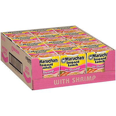 #ad Maruchan Instant Lunch Shrimp Flavor 2.25 Oz Pack of 12 ✅ $10.79