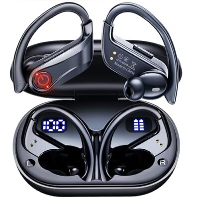 #ad Wireless Earbuds Bluetooth 5.3 Sport Ear Buds Wireless Headphones 120H Playti... $29.86