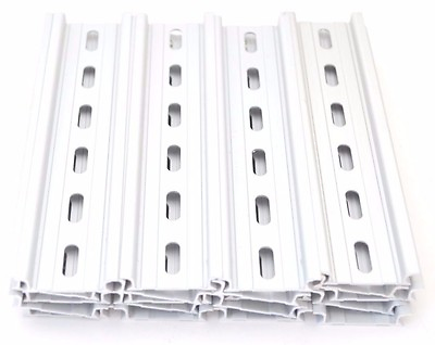 #ad 20 Pieces DIN Rail Slotted Aluminum RoHS 6 Inches Long 35mm 7.5mm 10 Feet Total $17.99