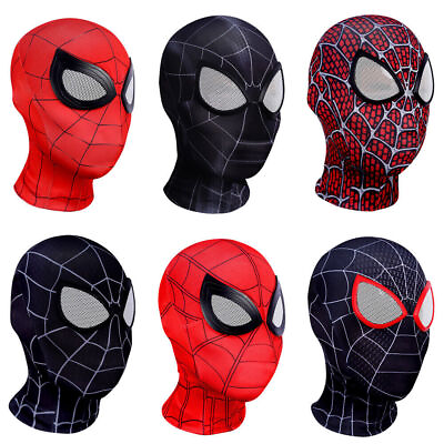 #ad 1:1 Adult Kid Amazing Spider Man Mask Spiderman 3D Marvel Movie Super Hero Masks $10.99