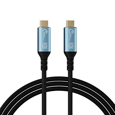 #ad USB C Cable USB C to USB C Cable 3.3ft USB 3.2 Gen 2X220Gbps8K@60HZ 100... $12.90