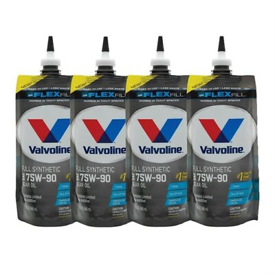 #ad Valvoline 889785 Full Synthetic 75W90 Gear Oil 4 Quarts $44.99