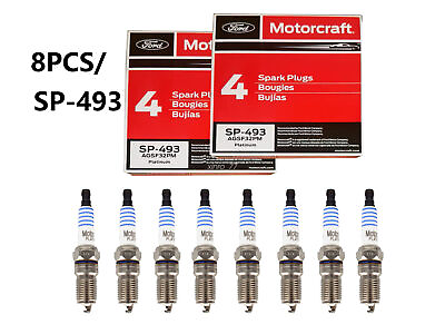 #ad 8pcs MOTORCRAFT SPARK PLUGS SP493 Platinum AGSF32PM Fit For Ford 4.6L 5.4L V8 US $19.85