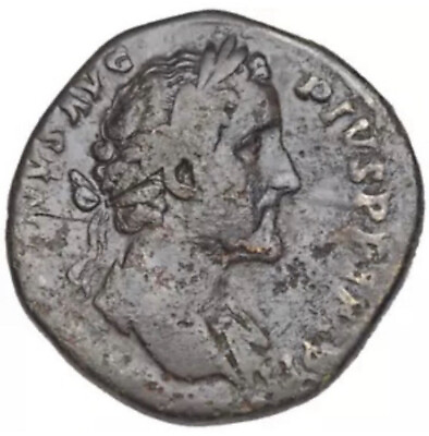 #ad 138 161 AD Roman Antoninus Pius AE Sestertius Fortuna $317.50