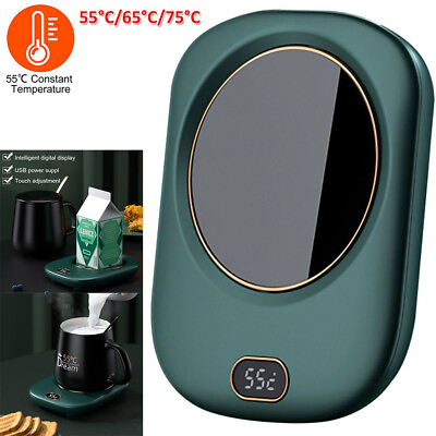 #ad USB Electric Cup Set With Bag Heating Coaster Warmer Coffee Tea Milk Mug Heater $16.79