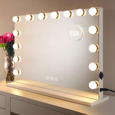 #ad Vanity Mirror Makeup Mirror with LightsLarge Hollywood Lighted Vanity Mirror... $105.31