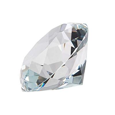 #ad 2quot; Crystal Faceted Diamond Paperweight Wedding Favor Home Decor 50mm Clear $12.34