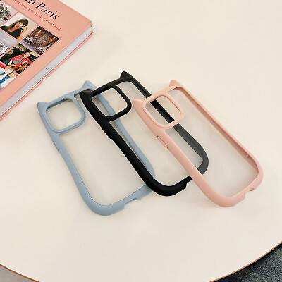 #ad Cartoon Cute Solid Color Clear Phone Case For iPhone 15 Pro Max 12 Pro 15 14 13 $10.89
