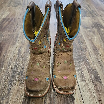#ad Dan Post Cowgirl Boots Stars 9D $25.00