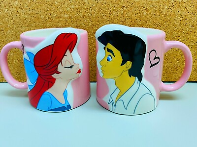 #ad Disney Little Mermaid Ariel Pair Mug set 300ml Cup Coffee tea supply Japan $59.03