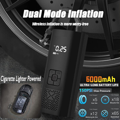 #ad Portable Digital Air Compressor 150PSI Electric Auto Pump Tire Inflator With LCD $19.96