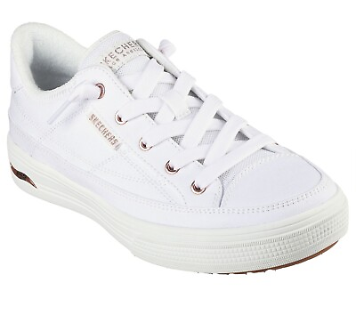 #ad Women#x27;s Skechers Arch Fit Arcade Meet Ya There Comfortable WHITE Medium US $48.79