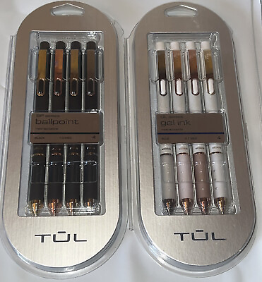 #ad TUL Retractable Ballpoint Gel Pens BP GL Series Blue Black Inks 0.7mm 1.0mm $19.88
