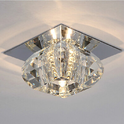 #ad Mini Crystal Chandelier LED Ceiling Light Pendant Lamp Pendant Fixture Light $20.00
