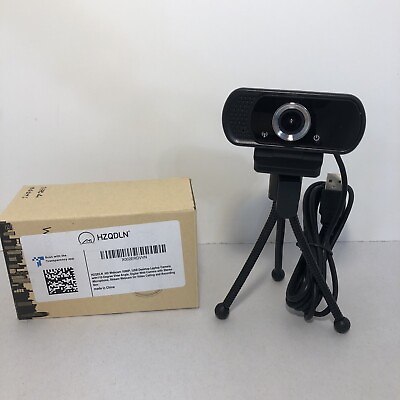 #ad HZQDLN Webcam HD 1080PWebcam with MicrophoneUSB Desktop Laptop Camera $12.99