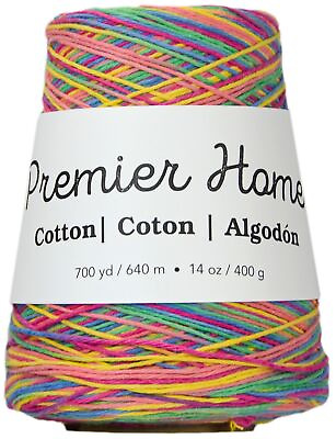 #ad Premier Yarns 1032 01 Home Cotton Yarn Multi Cone Rainbow $18.88