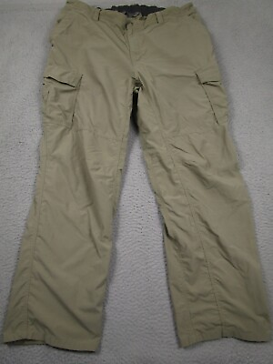 #ad REI Pants Mens XXL Brown Outdoor Nylon Cargo Pockets $22.97