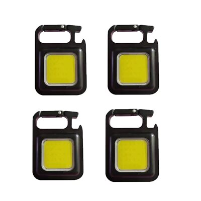 #ad 4PCS Mini Keychain Light Type C Charging Portable Light Outdoor Strong Magnet... $35.92