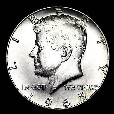 #ad 1965 Kennedy 40% Silver Half Dollar GEM BU $9.99