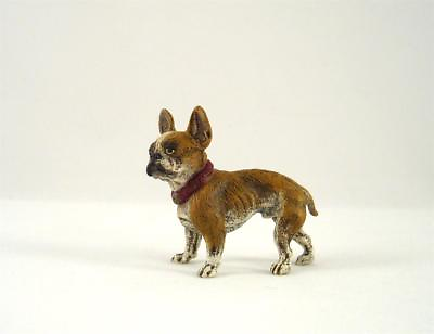 #ad Franz Bergmann Vienna Standing Brown FRENCH BULLDOG BULLY Cold Painted Bronze $164.99